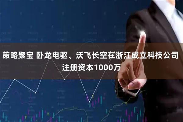 策略聚宝 卧龙电驱、沃飞长空在浙江成立科技公司 注册资本1000万