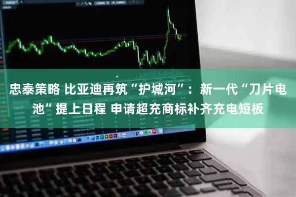 忠泰策略 比亚迪再筑“护城河”：新一代“刀片电池”提上日程 申请超充商标补齐充电短板