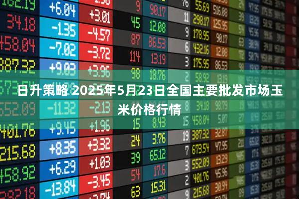 日升策略 2025年5月23日全国主要批发市场玉米价格行情