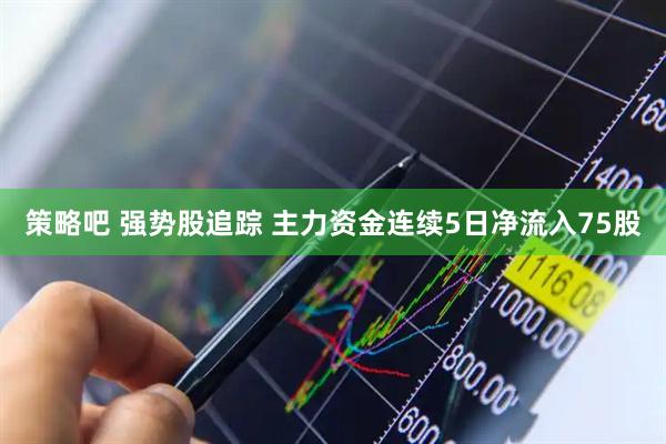 策略吧 强势股追踪 主力资金连续5日净流入75股